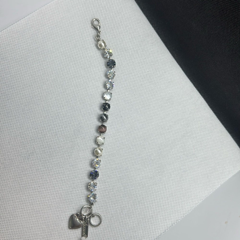 - Mariana Bracelet black,pearl and clear crystal